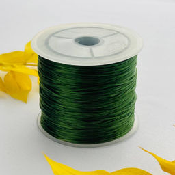 Резинка для браслетов темно-зеленая (60 метров)