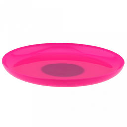 Игрушка для собаки "Фрисби" д20см, h2см, пластик, цвета микс (фуксия, голубой) (Китай)