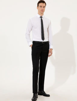 Черные зауженные брюки из ткани - Cacharel фото 3