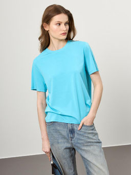 Футболка женская 12521-42022 aqua - Eleganzza фото 2