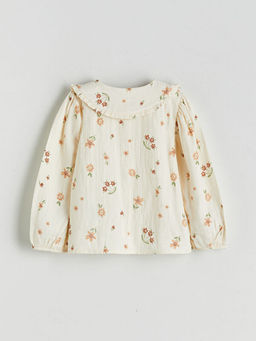 Bebe Yaka ?i?ek F?rf?rl? K?z ?ocuk G?mlek