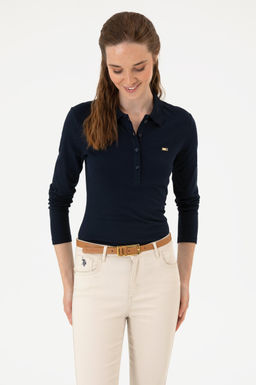 Kad_n Lacivert Basic Sweatshirt Sepette S_rpriz _ndirim - U.s. polo assn фото 3