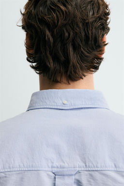 TEXTURED OXFORD SHIRT - Zara фото 7