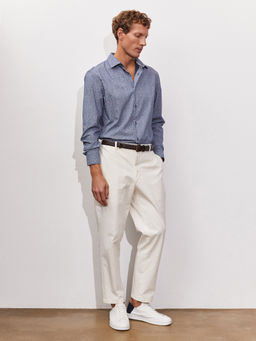 Сорочка мужская длинный рукав GREG 213/237/0047/ZN/1p STRETCH  фото 7