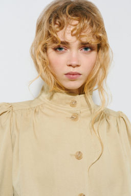 Chaqueta de sarga con mangas abullonadas - H&m фото 4