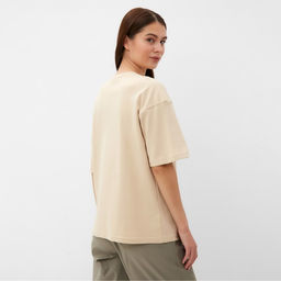 Футболка женская MIST Basic, бежевая, размер 44-46