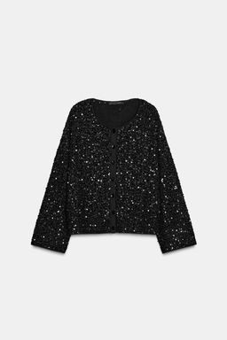 SEQUIN CARDIGAN - Zara фото 2