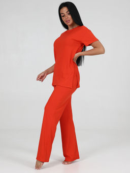 423 ПИЖАМА ЖЕНСКАЯ (брюки) (Оранжевый) - А-дина фото 5