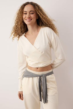 Ekru Dalg?c/Scuba Regular Sweatshirt THMAW26SW00004