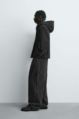 HOODED JACKET WITH FIREMAN CLASP