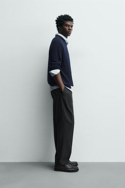 REGULAR FIT PLEATED TROUSERS - Zara фото 13