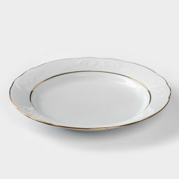 Сервиз столовый Добрушский завод «Бельё», 48 предметов, фарфор, белый