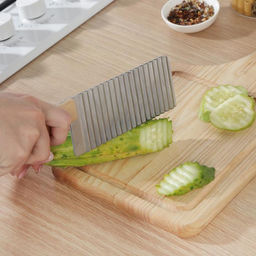 Цена за 2 шт. Нож для фигурной резки Доляна, 27×6 см, бежевый