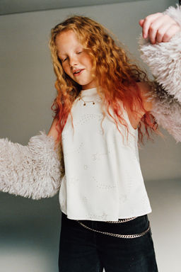 HALTER NECK RHINESTONE TOP - Zara фото 5