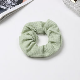 Цена за 3 шт. Резинка для волос «Орбита», классик текстура, 10 см, зелёная