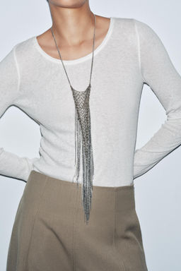 LONG SLEEVE T-SHIRT WITH WOOL - Zara фото 2