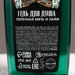 Подарочный набор новогодний «Лучшему из лучших»: гель для душа 250 мл и мочалка для тела, Чистое счастье