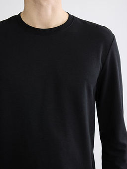 Bisiklet Yaka Uzun Kollu Erkek Ti??rt