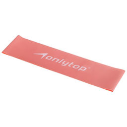 Фитнес-резинка ONLYTOP, 30.5×7.6×0.035 см, нагрузка 3 кг, розовая