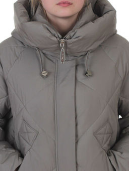 A620 OLIVE Пальто зимнее женское (200 гр. био-пух)
