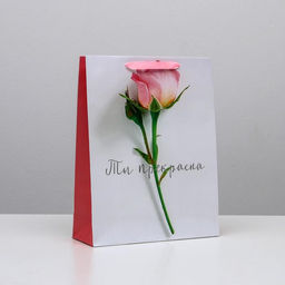 Пакет ламинированный вертикальный Ты прекрасна, L 31 40 11,5 см