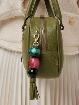 Кожаная сумка Hawaii DBR 31216 зеленая водоросль фото 9