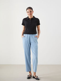 Polo Yaka Dokulu Kad?n Ti??rt