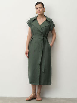 Платье женское 52113-ПЛ зелёное