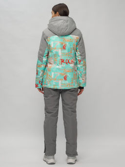 Горнолыжный костюм женский бирюзового цвета 02252Br - Chunmai фото 36