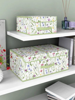 VAL HC-BOX-L2 Короб стеллажный 2-х секционный, 50*30*20 см, HERBARIUM CLOVER, шт