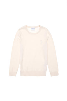 Кремовый базовый свитер для девочек Неожиданная скидка в корзине - U.s. polo assn фото 2