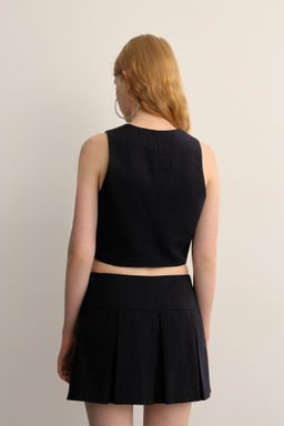 Жилет укороченный в полоску - Mollis фото 4