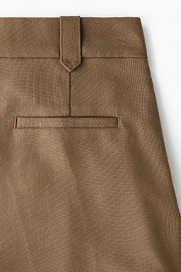 Pantal?n corto con pliegues - H&m фото 4