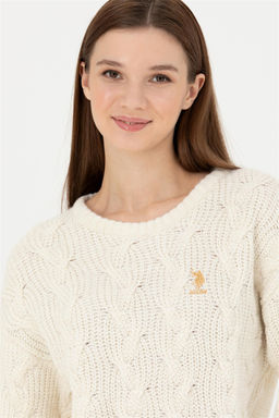 Женский свитер из каменного меланжа - U.s. polo assn фото 2