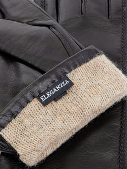 Перчатки женские ш+каш. IS02804-sh black - Eleganzza фото 2