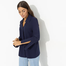 Блуза свободного кроя с воротничком, Амбассадор стиля (new) - Charutti фото 6