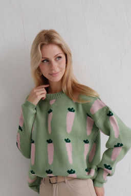 9911 Джемпер светло-зелёный