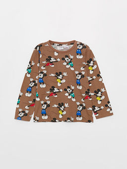 Mickey Mouse Bask?l? Erkek Bebek Pijama Tak?m? - Waikiki фото 2