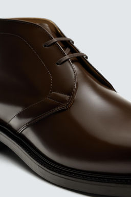 GLOSSY LEATHER BOOTS - Zara фото 3