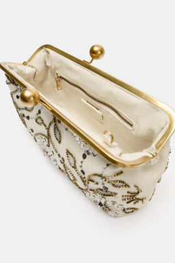 BOLSO CLUTCH APLIQUES / Crudo - Zara фото 4