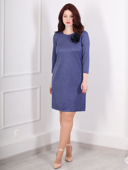 2В 4857.С2 Платье+ брошь - Almond фото 2