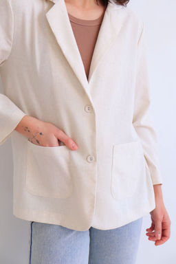 Martichelli Жакет льняной кремовый фото 8