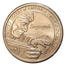 1 доллар 2017 года D Сакагавея  Секвойя