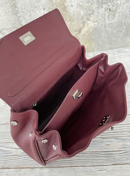 Женская кожаная сумка-портфель 8399-2 Бордо - Sergio valentini фото 5