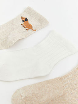 Bask?l? Erkek Bebek Soket ?orap 5li - Waikiki фото 2