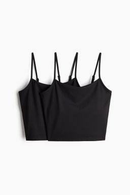 Pack de 2 tops de deporte con sujetador - H&m фото 3
