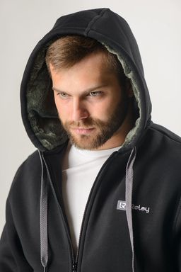 с мехом! утепленная Толстовка Футер 3-х ниточный - Relay фото 6