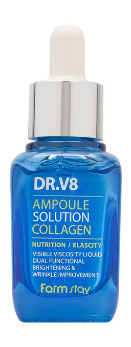 Сыворотка ампульная с коллагеном FARMSTAY DR-V8 Solution Collagen Ampoule Serum, 30ml