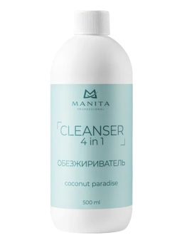 Manita Professional Обезжириватель для ногтей универсальный 4 в 1 / Coconut Paradise, 500 мл