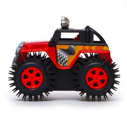Джип-перевёртыш «Внедорожник», работает от батареек, цвет красный
